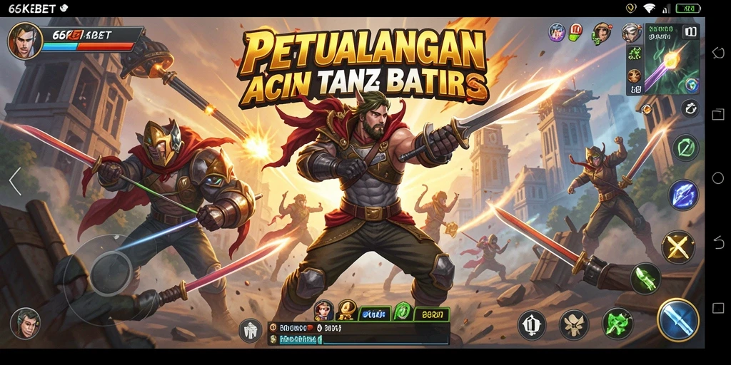 Tampilan aksi mendebarkan di 66KBET.