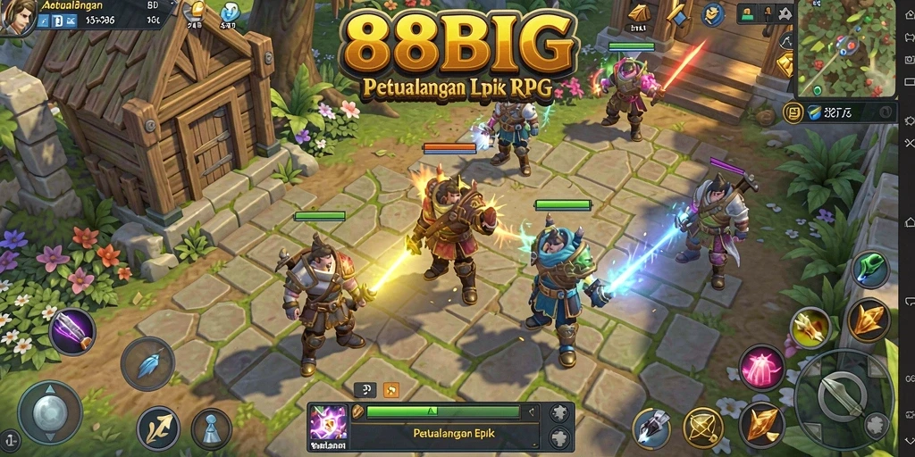 Tangkapan layar dari gameplay RPG yang mendebarkan dan penuh aksi.
