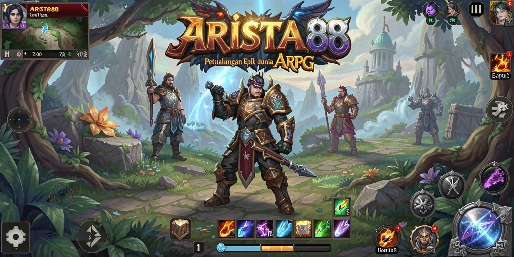 Tampilan menarik dari gameplay ARISTA88 yang penuh aksi.