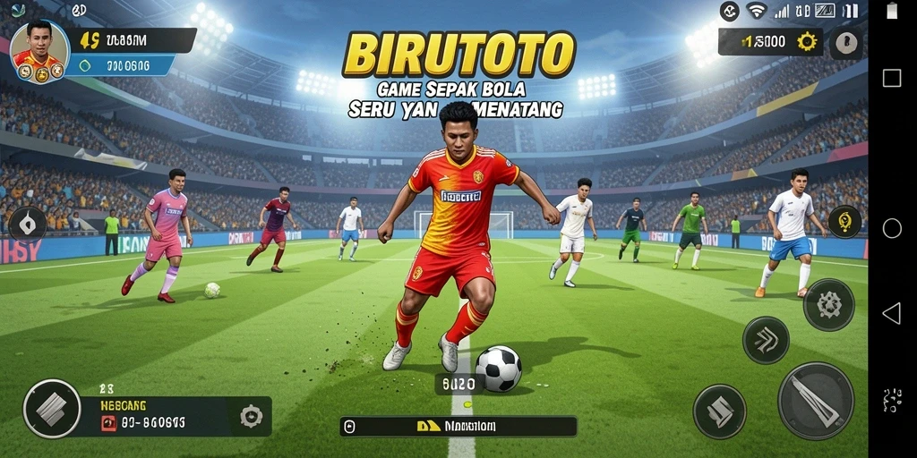 Tampilan utama gameplay BIRUTOTO yang mendebarkan dan penuh aksi.