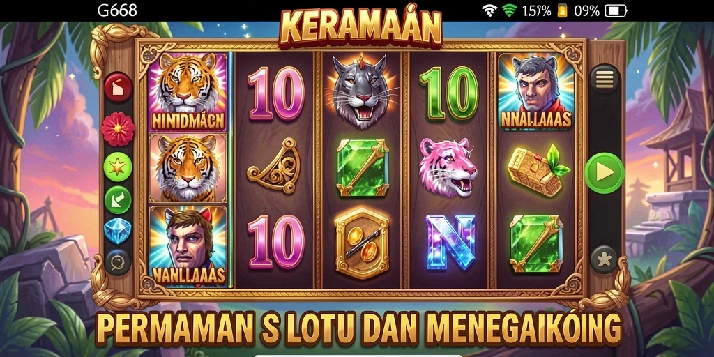 Tampilan gameplay G668 yang menakjubkan dan menarik.