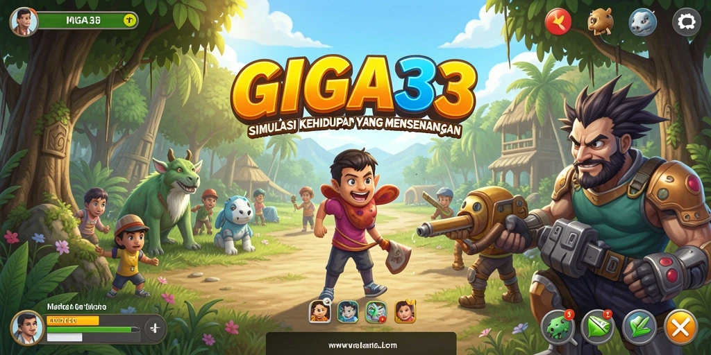 Tampilan menarik dalam gameplay GIGA33 yang menawarkan simulasi kehidupan.
