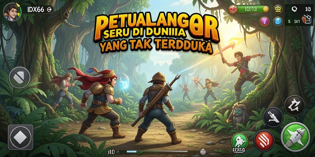 Tampilan gameplay <strong>IDX66</strong> menampilkan petualangan seru dan grafik yang memukau.