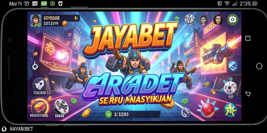 Screenshot gameplay JAYABET menampilkan tantangan Arcade yang seru.