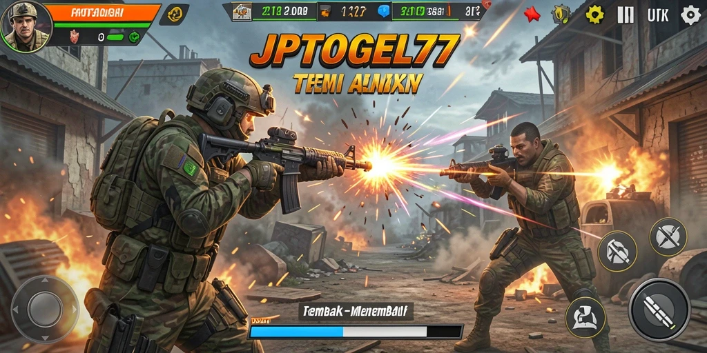 Tampilan gameplay menegangkan dalam JPTOGEL77 yang penuh aksi.