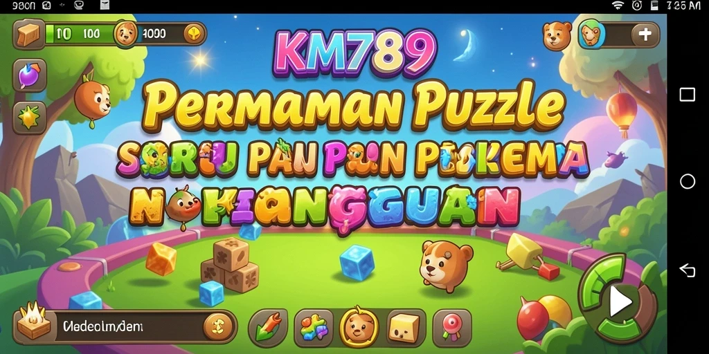 Tampilan gameplay KM789 yang menantang dan penuh warna.
