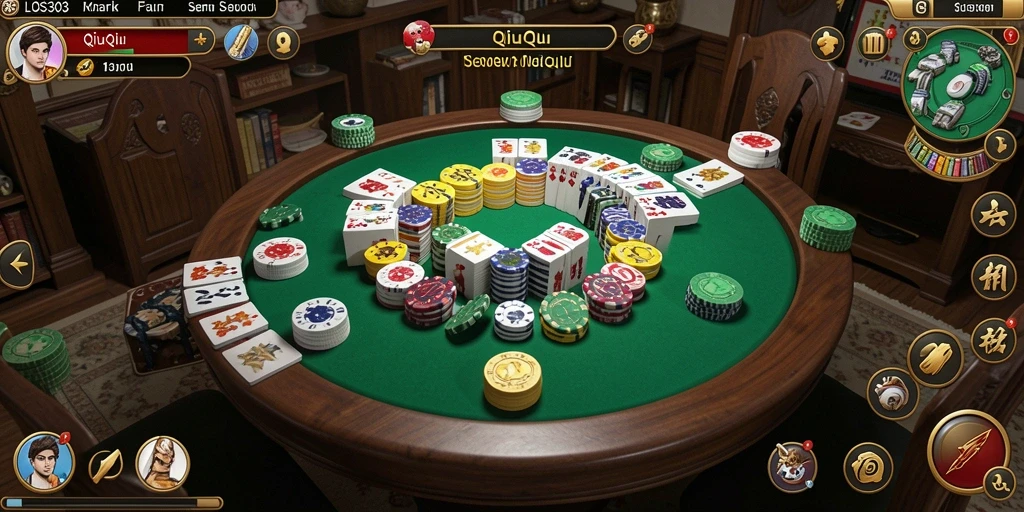 Tangkapan layar gameplay QiuQiu yang seru dan penuh aksi.