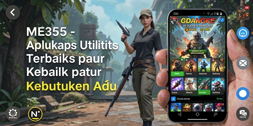 Tampilan utama ME355 yang intuitif dan mudah dipahami.