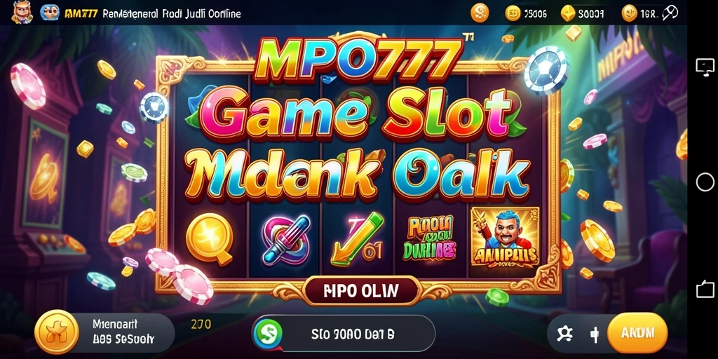 Gameplay MPO777 menampilkan simbol slot dan putaran menarik.