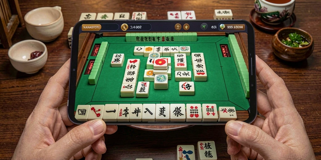Tangkapan layar permainan Mahjong NANASTOTO yang penuh warna dan menarik.