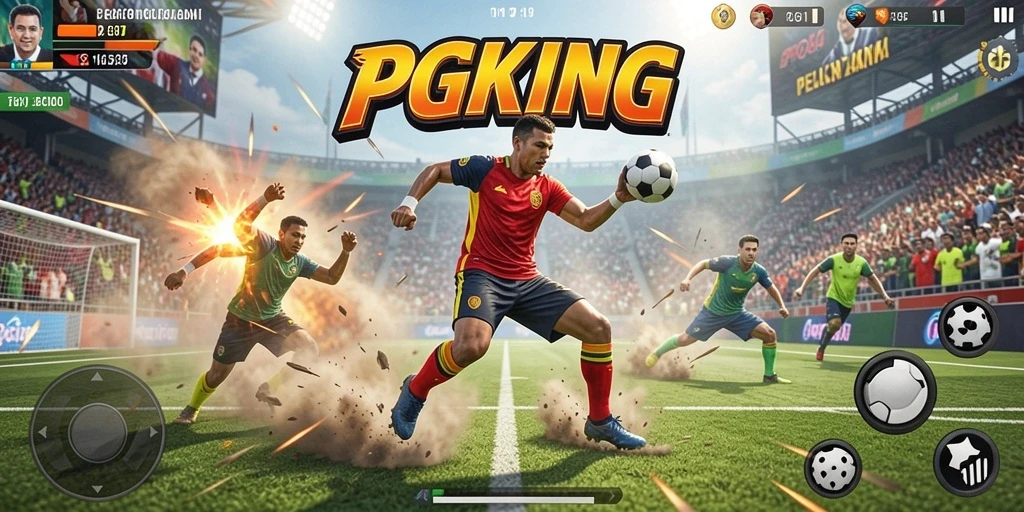 Tampilan menarik dari gameplay PGKING yang penuh aksi olahraga.