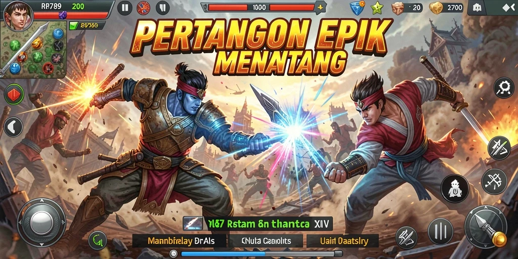 Screenshot gameplay RR789 yang mendebarkan saat pertarungan berlangsung.