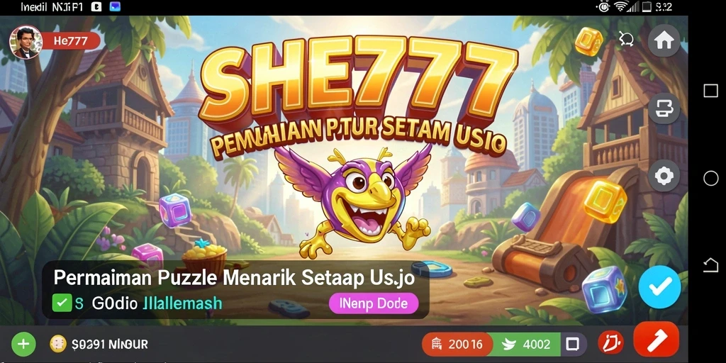 Tampilan permainan SHE777 yang menantang dan menarik.