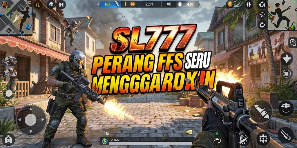 Screenshot gameplay SL777 dengan aksi tembak-menembak yang mendebarkan.