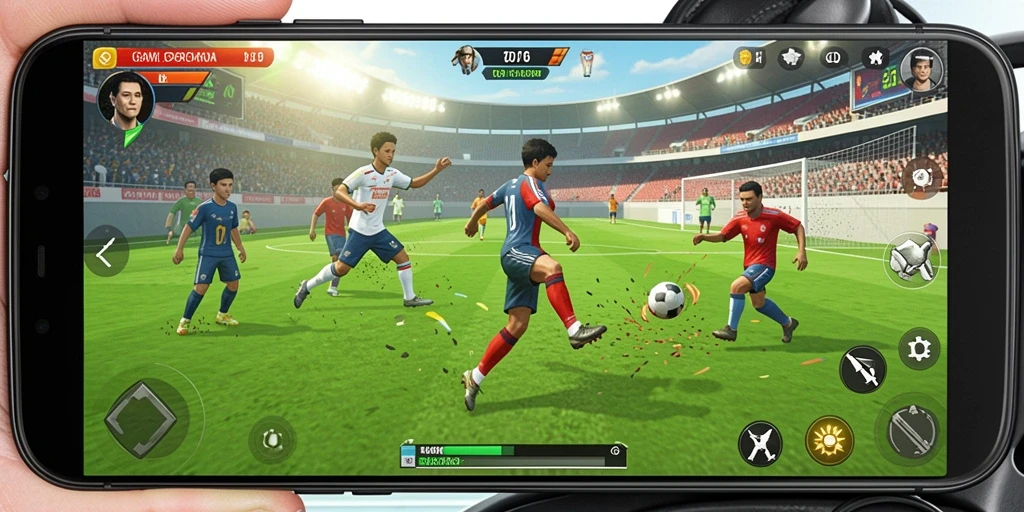 Screenshot gameplay T6 yang menampilkan aksi seru dalam berbagai olahraga.