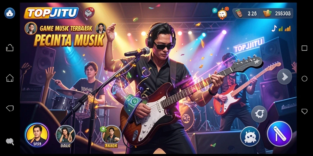 Tampilan gameplay TOPJITU yang menakjubkan dan interaktif.