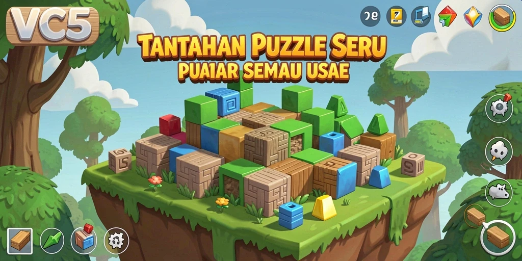 Tampilan gameplay VC5 yang menantang dengan variasi teka-teki.