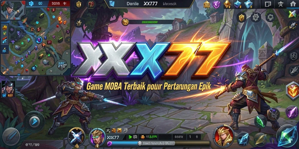 Tangkapan layar gameplay seru dari XXX777 yang menampilkan aksi pertarungan.