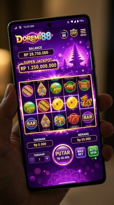 Tampilan antarmuka pengguna doremi88 yang menarik.