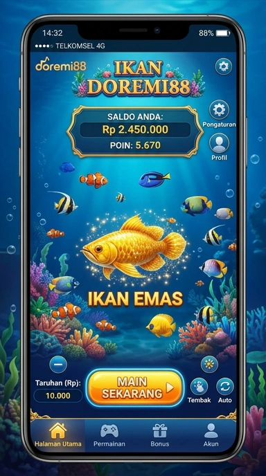 Screenshot aplikasi utama doremi88 yang menunjukkan berbagai pilihan aplikasi.