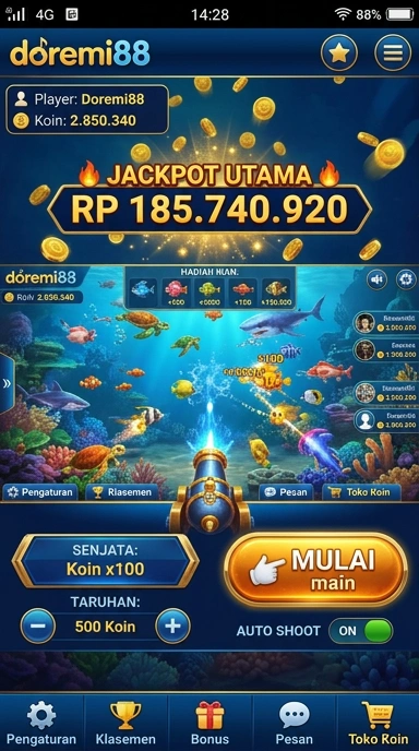 Pengguna sedang menelusuri aplikasi dalam platform doremi88.
